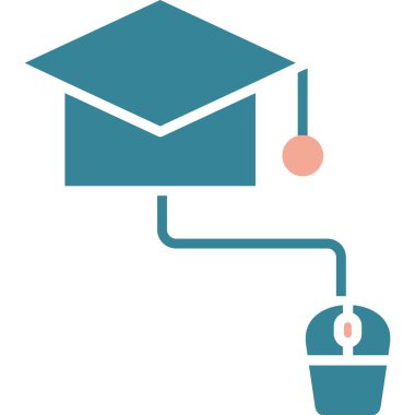 vektör çizim tasarım eğitim simgesinin