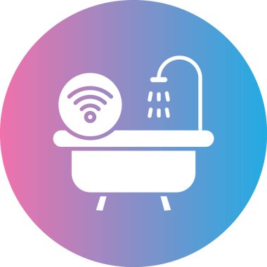 Banyo. Web simgesi basit tasarım