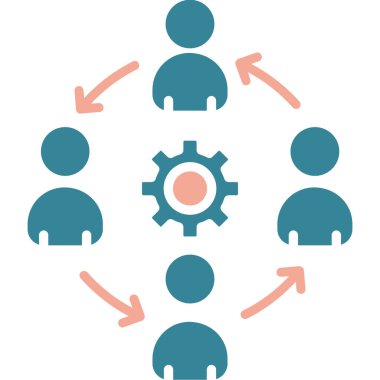 İnsanlar düz simge seti. vektör illüstrasyonu