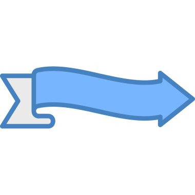 Yön oku. Web simgesi basit illüstrasyon