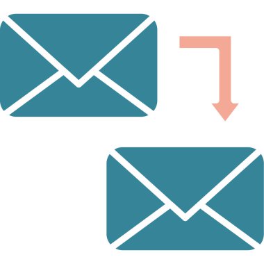 E- posta simgesi vektör illüstrasyonu