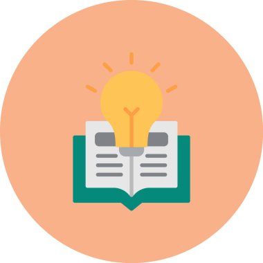 Eğitim düz simge vektör çizim