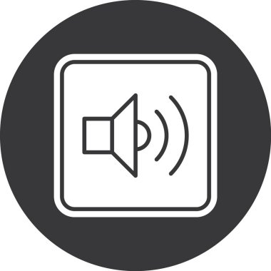 ses hacmi simgesi, vektör tasarımı