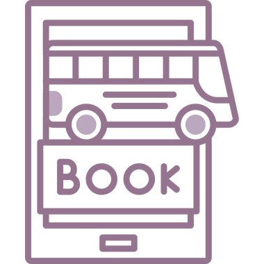 Web tasarımı ve geliştirme renkli çizgi simgesi, kitap simgesi, vektör illüstrasyonu