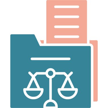 Adalet simgesinin vektör illüstrasyonu