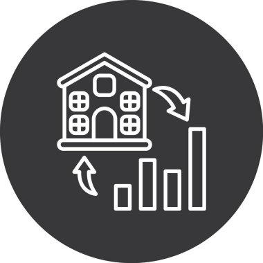 Ev. Web simgesi basit illüstrasyon