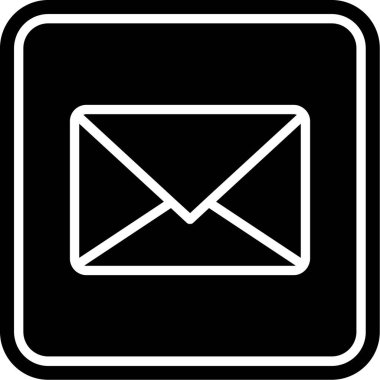 ileti e- posta simgesi ana hat biçiminde