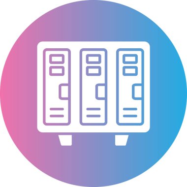 Veri depolama simgesinin vektör illüstrasyonu