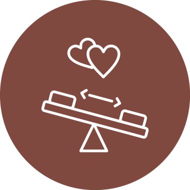 Aşk simgesi vektör illüstrasyonu