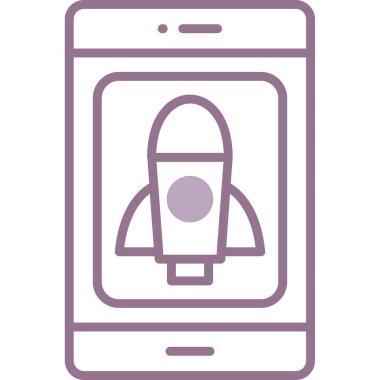 akıllı telefon vektör simgesi modern basit tasarım