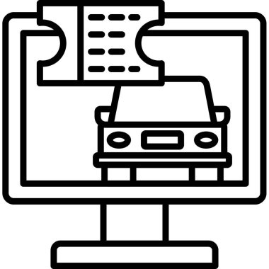 Yazıcı. Web simgesi basit illüstrasyon