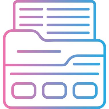 Belge. Web simgesi basit illüstrasyon