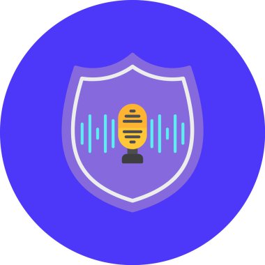 Kalkan. Web simgesi basit illüstrasyon