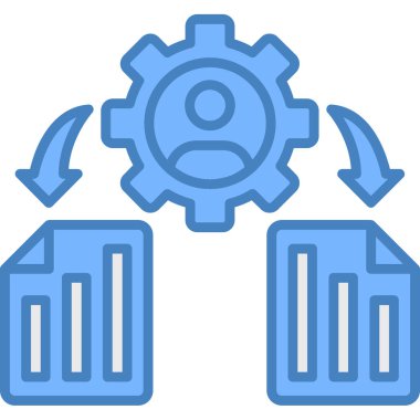 Dişliler. Web simgesi basit illüstrasyon