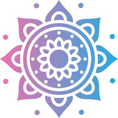 Süslü güzel mandala. Tasarımın dekoratif unsuru. vektör illüstrasyonu.