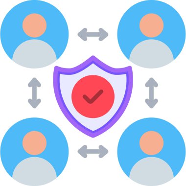 Sosyal medya ikon vektörü. İzometrik sosyal medya pazarlama işareti. renk izole resimleme