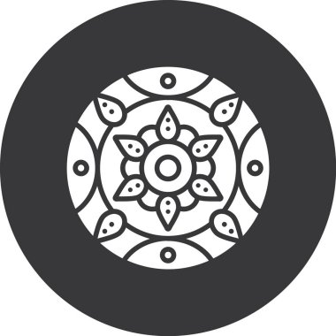 Güzel bir çiçeğin vektör çizimi