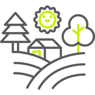 Bir ağacın vektör illüstrasyonu