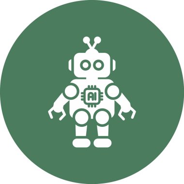 robot ikon vektör illüstrasyonu