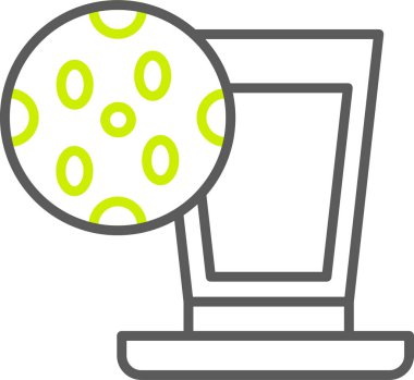 golf ikonu vektör illüstrasyonu