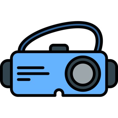 Kamera. Web simgesi basit illüstrasyon