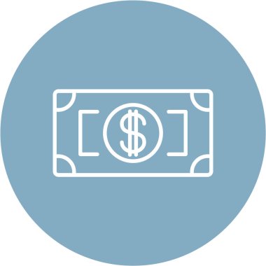 para düz simgesi, vektör illüstrasyonu