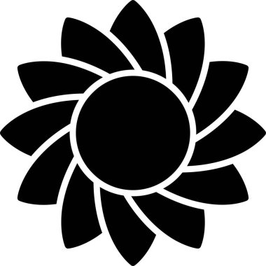 çiçek simgesi vektör illüstrasyonu