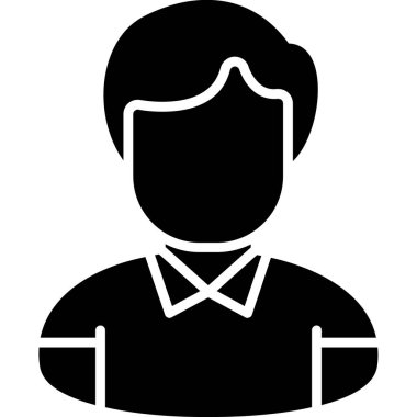 Avatar Adam vektör simgesi