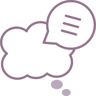 Bulut. Web simgesi basit illüstrasyon