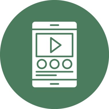 Vektör TV simgesi illüstrasyonu