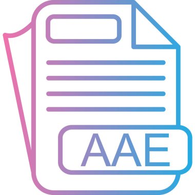 Dosya simgesinin vektör illüstrasyonu