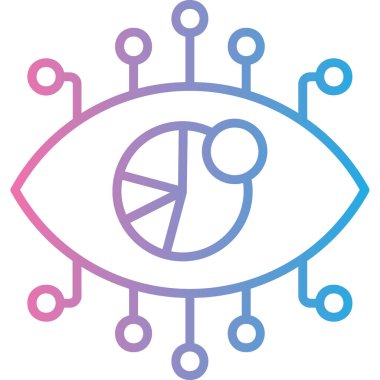 Göz. Web simgesi basit tasarım