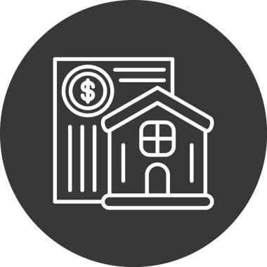 Modern yapı simgesinin vektör illüstrasyonu