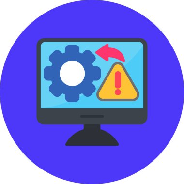 Bilgisayarın vektör illüstrasyonu