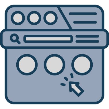 makine makine simgesi ile doldurulmuş dış hat biçimi