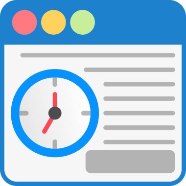 zaman simgesi, vektör illüstrasyon tasarımı