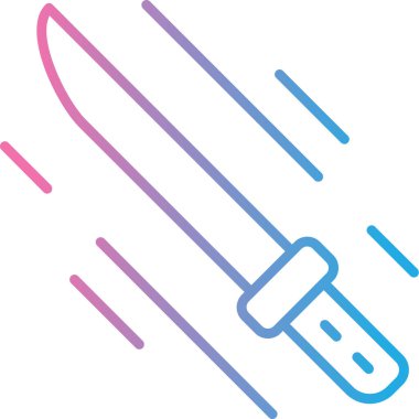 Bıçak. Web simgesi basit illüstrasyon