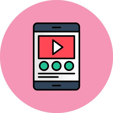 mobil oyuncu vektör çizimi