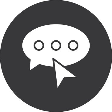 sohbet balonu vektör simgesi