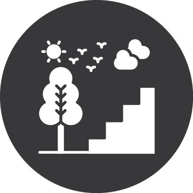 Modern bitki simgesinin vektör illüstrasyonu