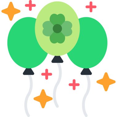 Balonlar. Web simgesi basit tasarım