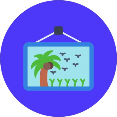 Bir çiftlik simgesinin vektör illüstrasyonu