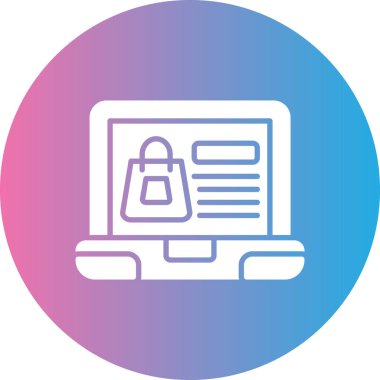 Dizüstü bilgisayar simgesinin vektör çizimi