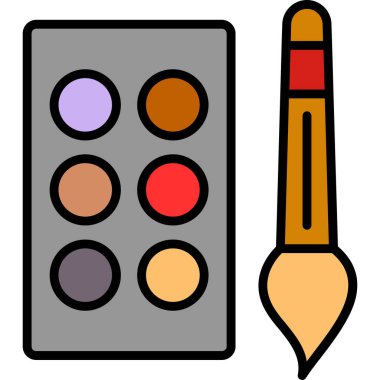 Palet. Web simgesi basit illüstrasyon