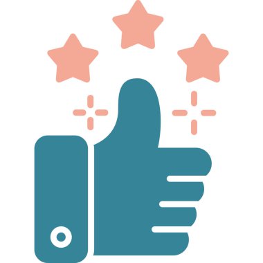 Simge vektör illüstrasyonunu Başparmaklar Yukarı