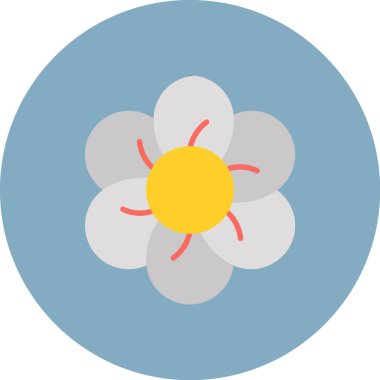 Papatya çiçek vektör simgesi