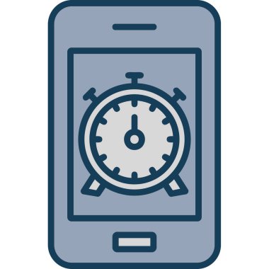 Asma kilit simgesine sahip akıllı telefon aygıtı, vektör illüstrasyon tasarımı