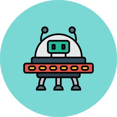 Robot simgesinin vektör illüstrasyonu