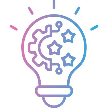 Fikir simgesi vektör illüstrasyonu