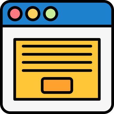 Web tasarım arayüz simgesi